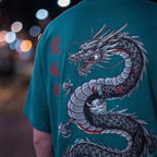 Emerald Dragon Oversized Tee