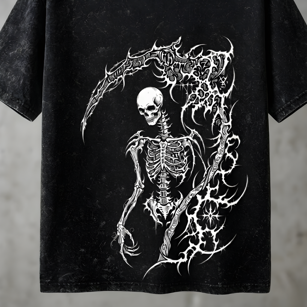 Cyber Scythe Skeleton T-Shirt