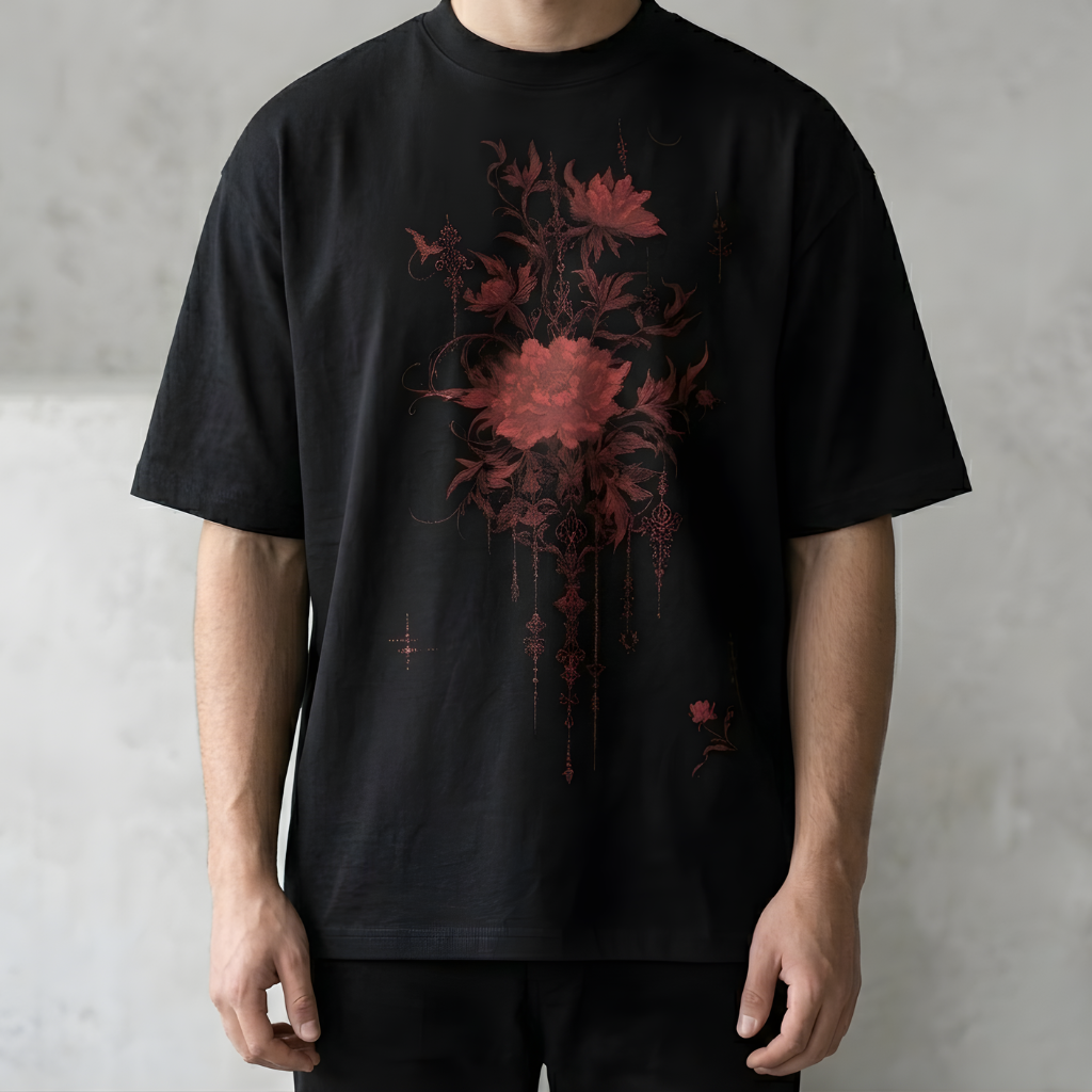 Gothic Rose Cybersigilism T-Shirt