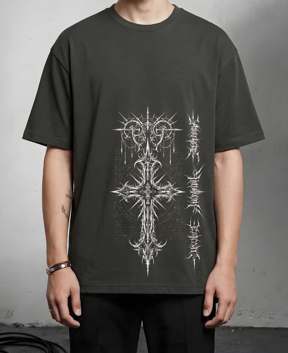 Dark Aesthetic Cyber Sigil T-Shirt
