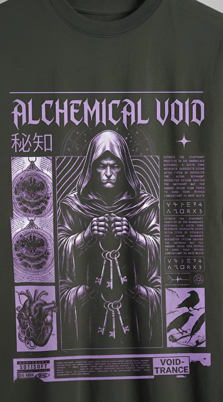 Alchemical Void Gothic Graphic Tee
