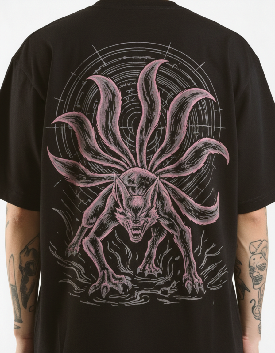Nine Tails Kurama Oversized Tee