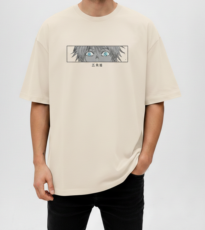 Satoru Gojo Unlimited Void Oversized Tee