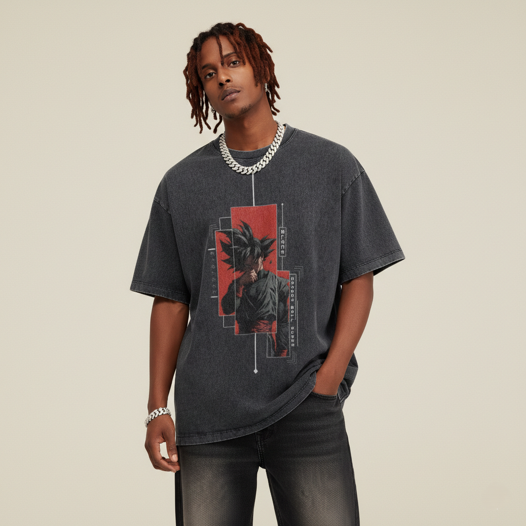 Goku Black Dimensional Oversized Tee