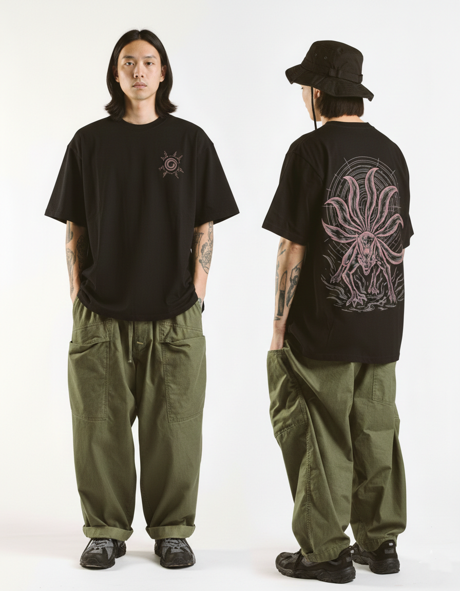 Nine Tails Kurama Oversized Tee